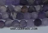 CNA1061 15.5 inches 6mm round matte dogtooth amethyst beads