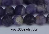 CNA1062 15.5 inches 8mm round matte dogtooth amethyst beads