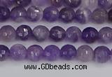 CNA1070 15.5 inches 4mm faceted round dogtooth amethyst beads