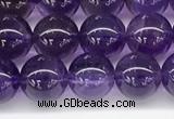 CNA1151 15.5 inches 6mm round natural amethyst gemstone beads