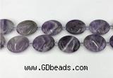 CNA1193 15.5 inches 25*30mm oval amethyst beads wholesale