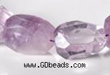 CNA17 15*28mm freeform A- grade natural amethyst beads Wholesale