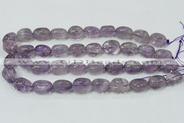 CNA203 15.5 inches 14*20mm nugget natural amethyst beads