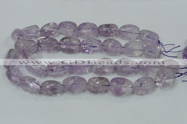 CNA204 15.5 inches 18*25mm nugget natural amethyst beads