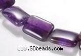 CNA22 13*18mm rectangle A- grade natural amethyst bead Wholesale