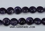 CNA267 15.5 inches 10mm flat round natural amethyst beads wholesale