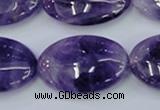 CNA277 15.5 inches 20*30mm oval natural amethyst beads wholesale