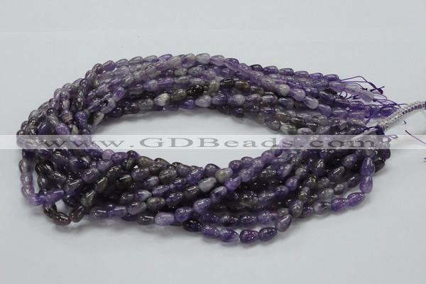 CNA32 15.5 inches 6*9mm teardrop grade A natural amethyst beads