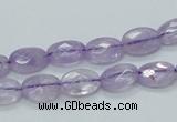 CNA328 15.5 inches 8*12mm faceted oval natural lavender amethyst beads