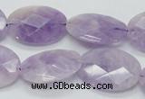 CNA332 15.5 inches 18*25mm faceted oval natural lavender amethyst beads