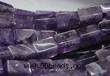 CNA36 15.5 inches 8*12mm cuboid grade AB natural amethyst beads