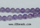 CNA400 15.5 inches 4mm round natural lavender amethyst beads