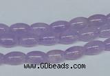 CNA410 15.5 inches 6*10mm rice natural lavender amethyst beads