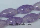 CNA413 15.5 inches 12*22mm rice natural lavender amethyst beads