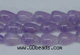 CNA416 15.5 inches 8*12mm teardrop natural lavender amethyst beads