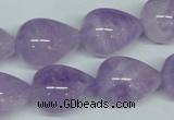 CNA419 15.5 inches 15*20mm teardrop natural lavender amethyst beads