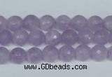 CNA422 15.5 inches 8mm faceted round natural lavender amethyst beads