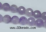 CNA423 15.5 inches 10mm faceted round natural lavender amethyst beads