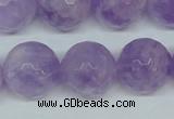 CNA426 15.5 inches 18mm faceted round natural lavender amethyst beads