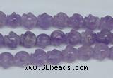 CNA431 15.5 inches 8*8mm skull shape natural lavender amethyst beads