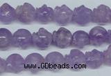 CNA433 15.5 inches 12*12mm skull shape natural lavender amethyst beads