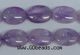 CNA447 15.5 inches 15*20mm oval natural lavender amethyst beads