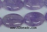 CNA450 15.5 inches 22*30mm oval natural lavender amethyst beads