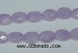 CNA453 15.5 inches 8*12mm faceted oval natural lavender amethyst beads