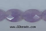 CNA457 15.5 inches 16*22mm faceted oval natural lavender amethyst beads