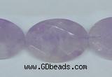 CNA459 15.5 inches 22*30mm faceted oval natural lavender amethyst beads