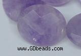 CNA460 15.5 inches 25*30mm faceted oval natural lavender amethyst beads