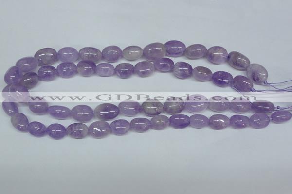 CNA465 15.5 inches 10*14mm nugget natural lavender amethyst beads