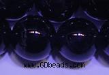 CNA567 15.5 inches 18mm round AA grade natural dark amethyst beads