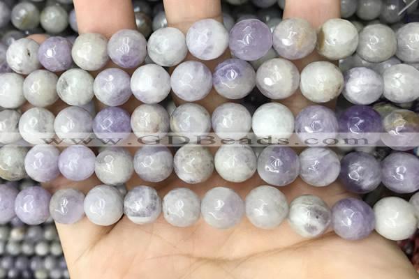 CNA688 15.5 inches 10mm faceted round lavender amethyst beads