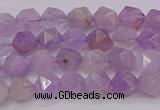 CNA691 15.5 inches 6mm faceted nuggets lavender amethyst beads