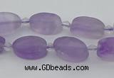 CNA722 15.5 inches 10*14mm oval amethyst gemstone beads wholesale