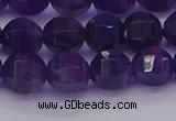 CNA752 15.5 inches 8mm faceted round natural amethyst beads