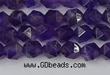 CNA757 15.5 inches 6mm faceted nuggets amethyst beads wholesale