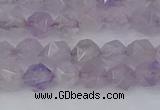 CNA761 15.5 inches 6mm faceted nuggets light lavender amethyst beads