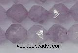 CNA764 15.5 inches 12mm faceted nuggets light lavender amethyst beads