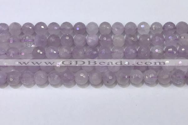 CNA790 15.5 inches 8mmm faceted round lavender amethyst beads