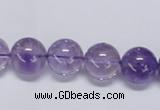 CNA803 15.5 inches 10mm round natural light amethyst beads