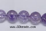 CNA804 15.5 inches 12mm round natural light amethyst beads