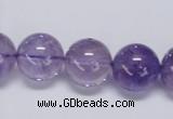 CNA805 15.5 inches 14mm round natural light amethyst beads