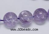 CNA808 15.5 inches 20mm round natural light amethyst beads