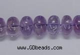 CNA810 15.5 inches 8*12mm rondelle natural light amethyst beads