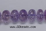 CNA811 15.5 inches 10*14mm rondelle natural light amethyst beads