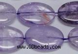 CNA835 15.5 inches 20*30mm oval natural light amethyst beads