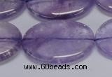 CNA837 15.5 inches 25*35mm oval natural light amethyst beads