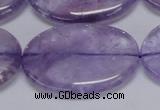 CNA838 15.5 inches 30*40mm oval natural light amethyst beads